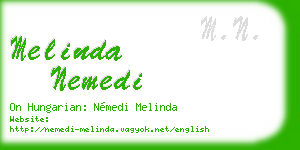 melinda nemedi business card