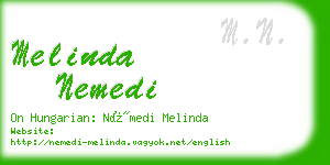 melinda nemedi business card